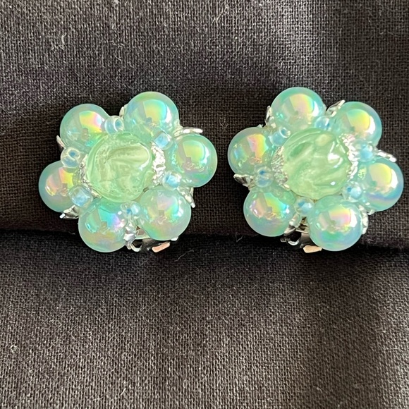 Vintage Iridescent Earrings - Picture 12 of 12